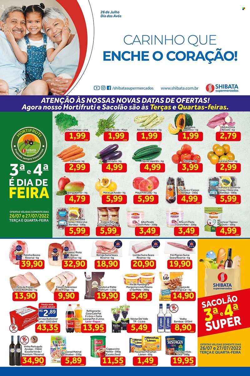 Folheto Shibata Supermercados - 26/07/2022 - 01/08/2022. Página 1
