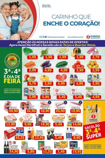 Folheto Shibata Supermercados - 26/07/2022 - 01/08/2022.