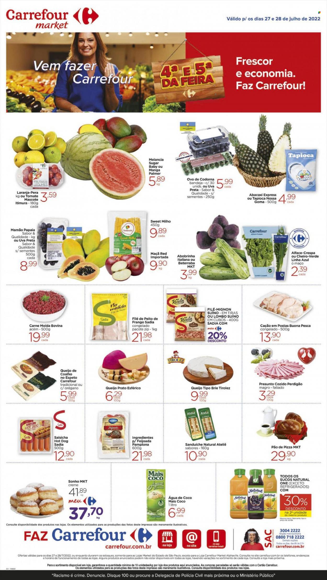 Folheto Carrefour Market - 27/07/2022 - 28/07/2022. Página 1