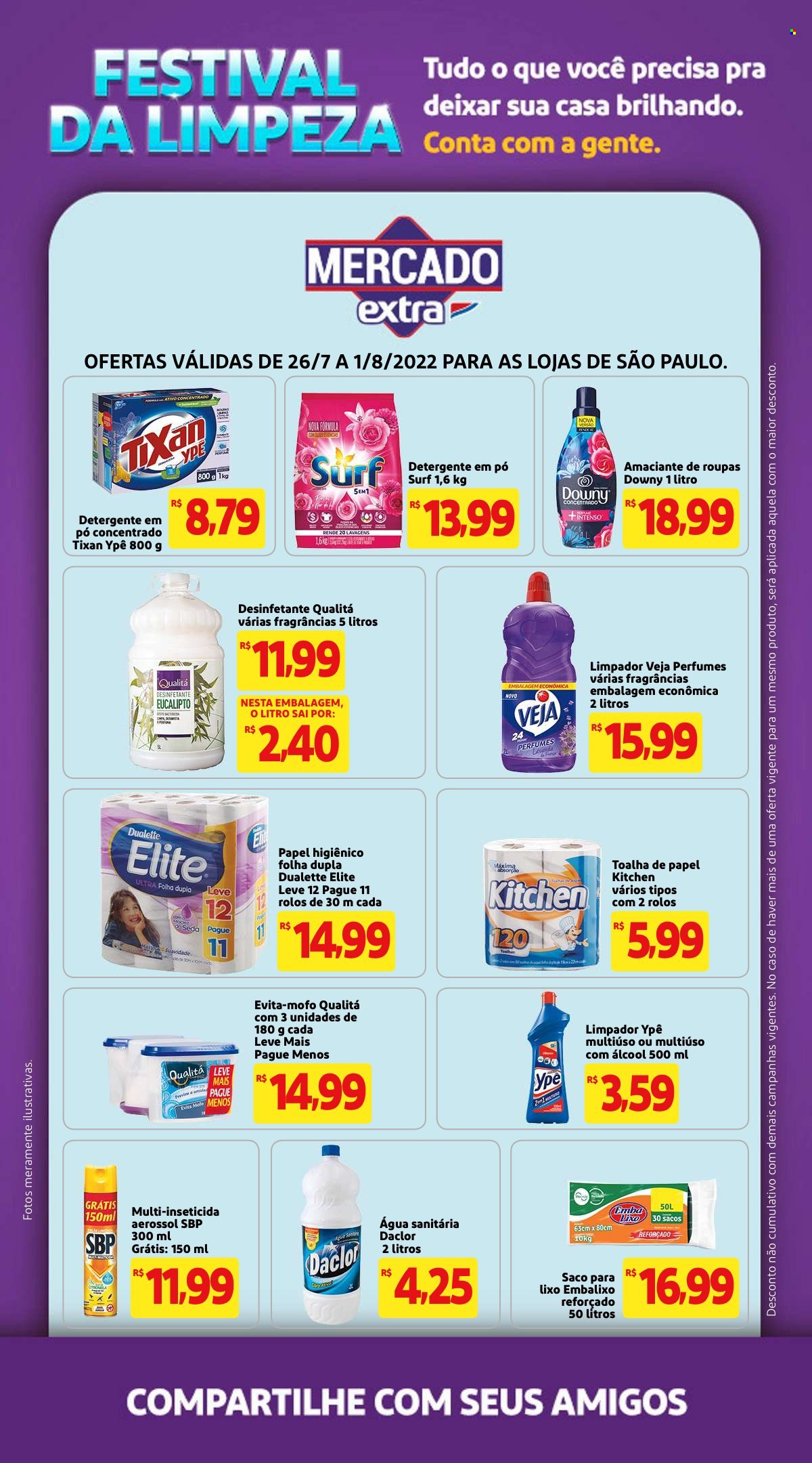 Folheto Mercado Extra - 26/07/2022 - 01/08/2022. Página 1