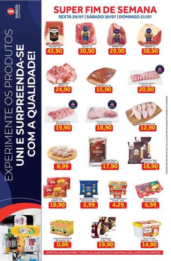 Folheto Shibata Supermercados - 29/07/2022 - 31/07/2022.