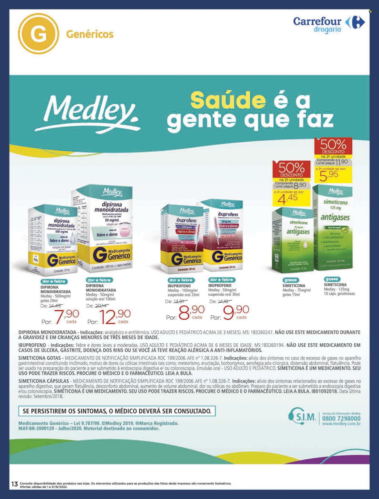 Folheto Carrefour Drogaria - 01/08/2022 - 31/08/2022. Página 13