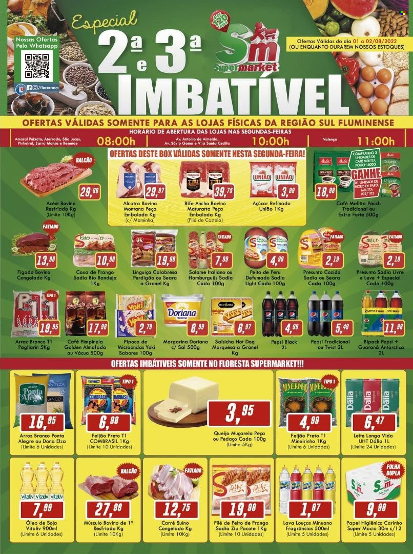 Folheto Rede Supermarket - 01/08/2022 - 02/08/2022. Página 1