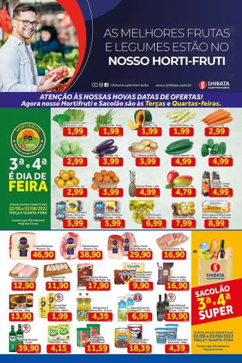 Folheto Shibata Supermercados - 02/08/2022 - 03/08/2022.
