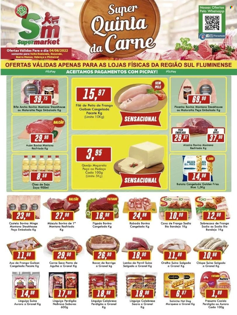 Folheto Rede Supermarket - 04/08/2022 - 04/08/2022. Página 1