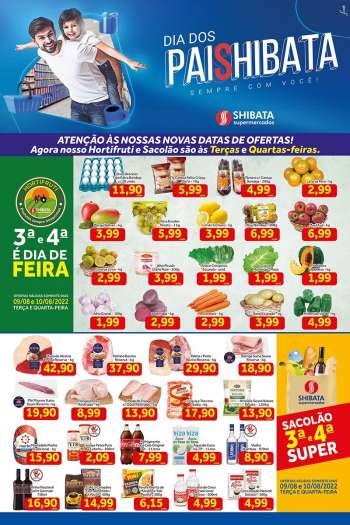 Folheto Shibata Supermercados - 09/08/2022 - 15/08/2022.