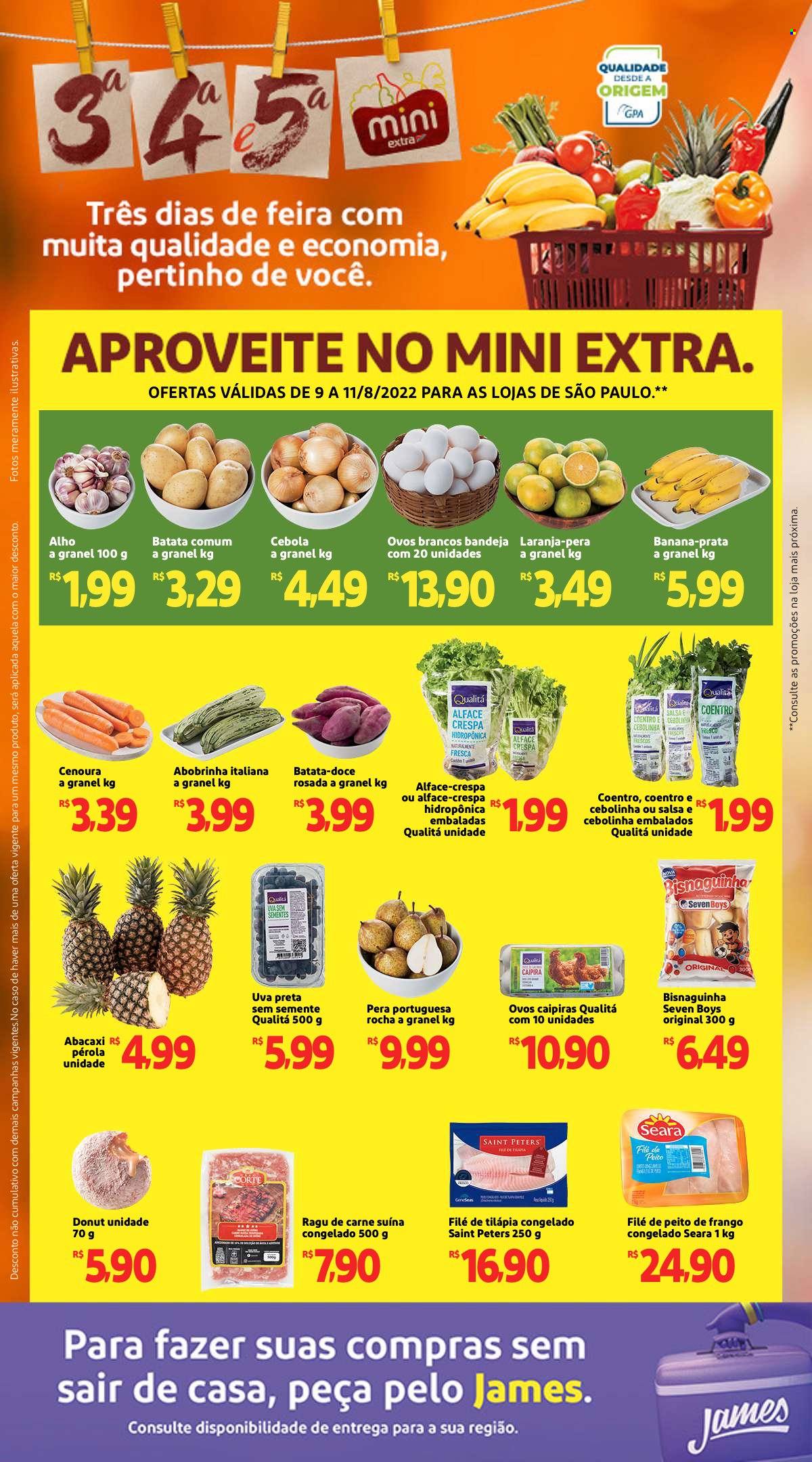 Folheto Mini Extra - 09/08/2022 - 11/08/2022. Página 1