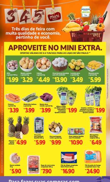 Folheto Mini Extra - 09/08/2022 - 11/08/2022.