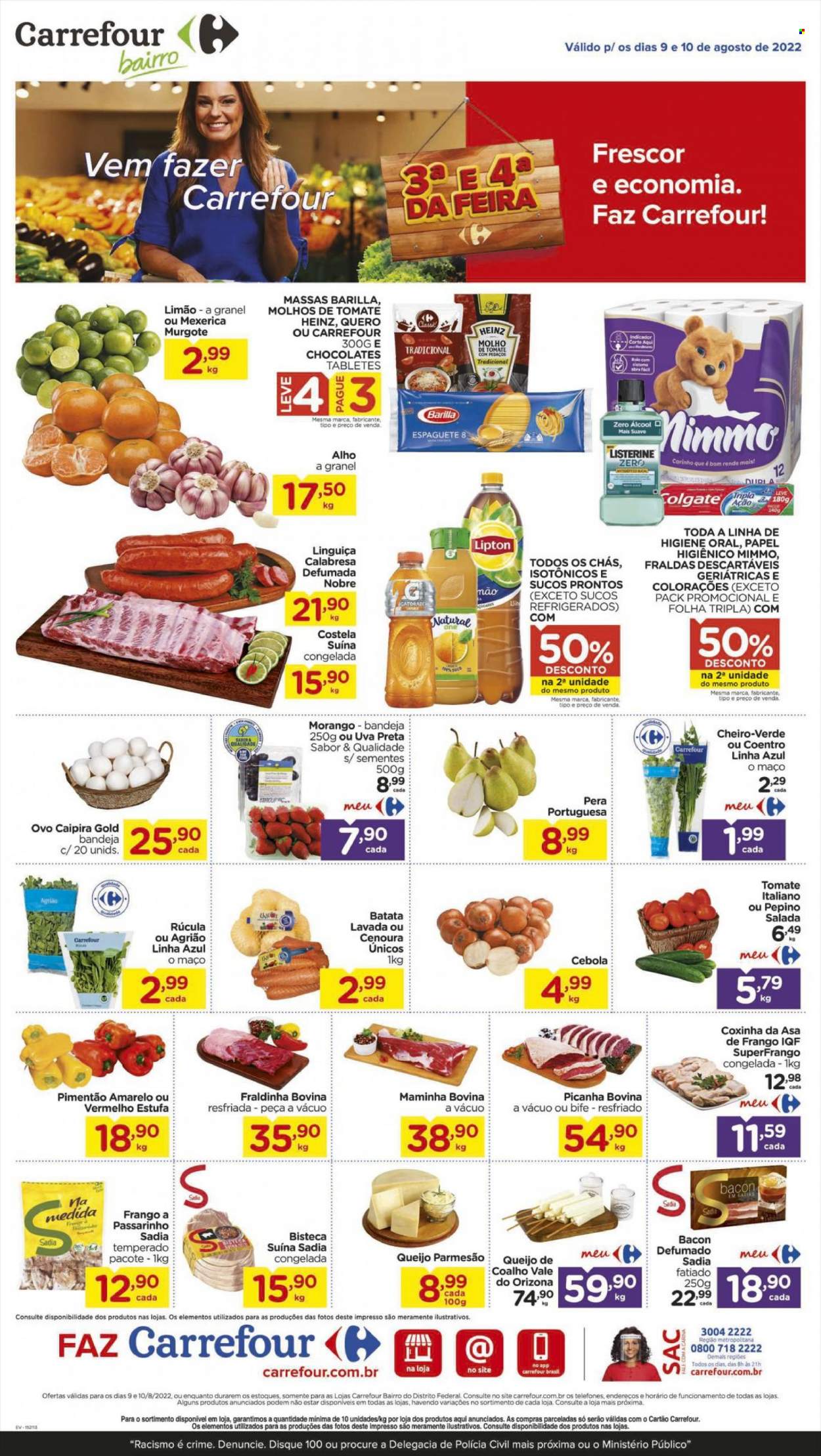 Folheto Carrefour Bairro - 09/08/2022 - 10/08/2022. Página 1