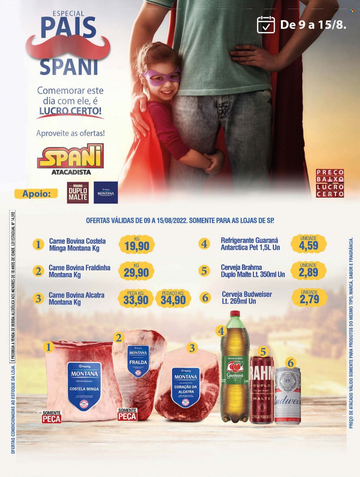 Folheto Spani Atacadista - 09/08/2022 - 15/08/2022. Página 1