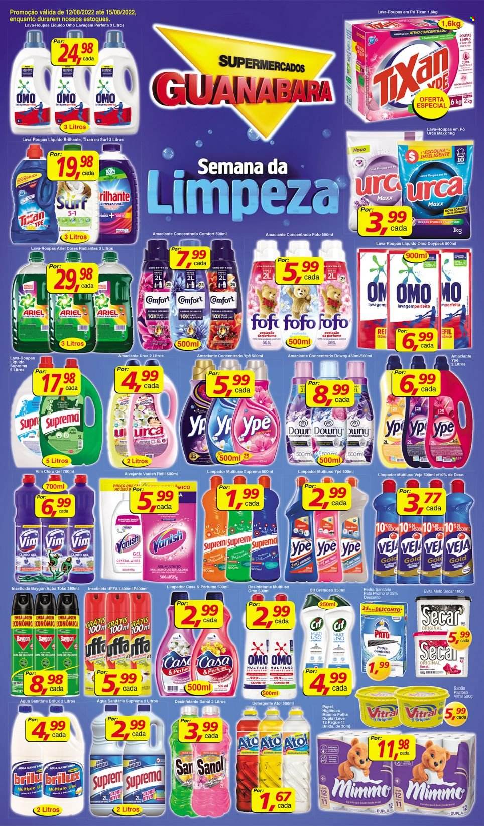 Folheto Supermercados Guanabara - 12/08/2022 - 15/08/2022. Página 12