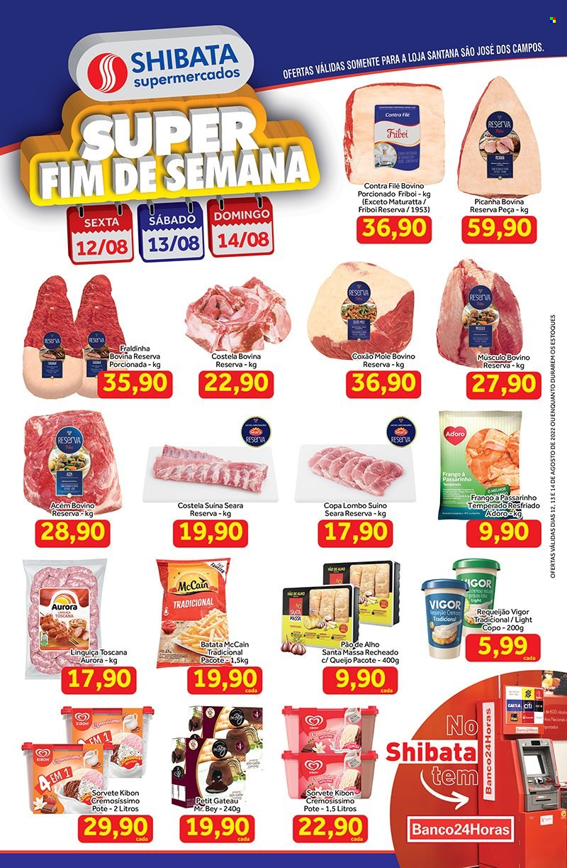 Folheto Shibata Supermercados - 12/08/2022 - 14/08/2022. Página 1