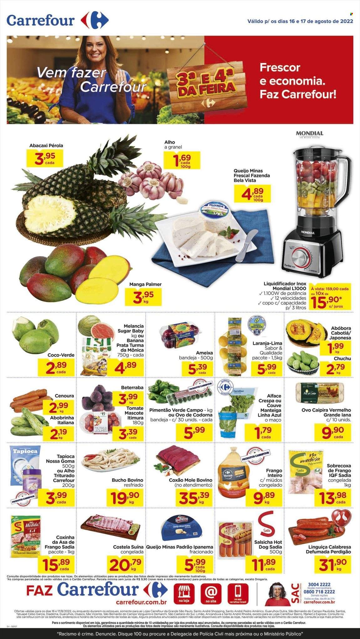 Folheto Carrefour Hiper - 16/08/2022 - 17/08/2022. Página 1