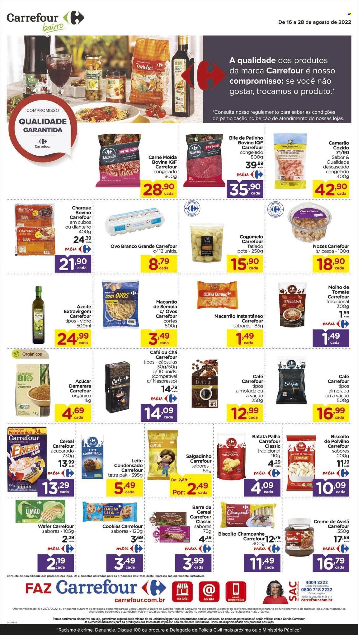 Folheto Carrefour Bairro - 16/08/2022 - 28/08/2022. Página 1