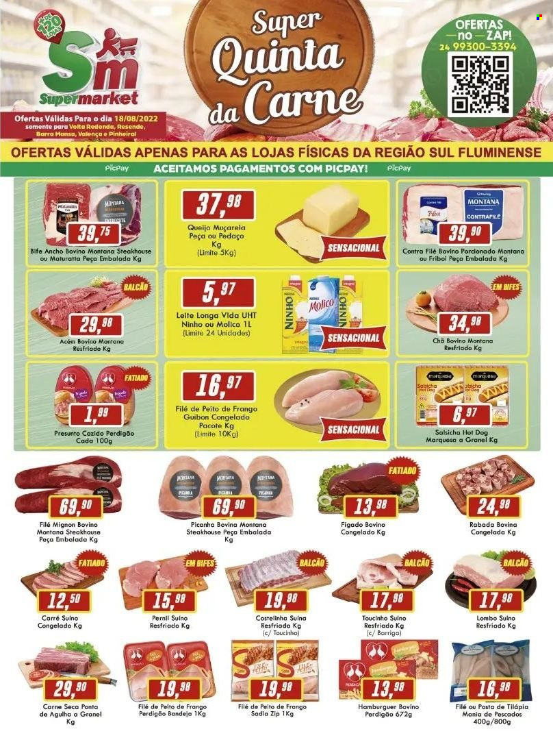 Folheto Rede Supermarket - 18/08/2022 - 18/08/2022. Página 1