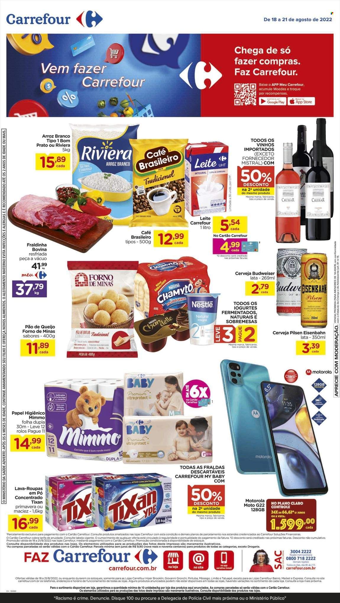 Folheto Carrefour Hiper - 18/08/2022 - 21/08/2022. Página 1