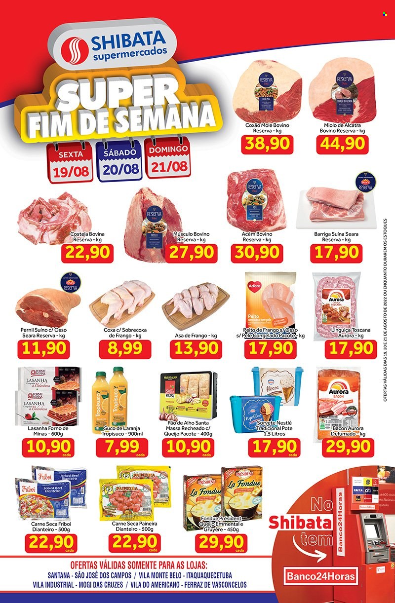Folheto Shibata Supermercados - 19/08/2022 - 21/08/2022. Página 1