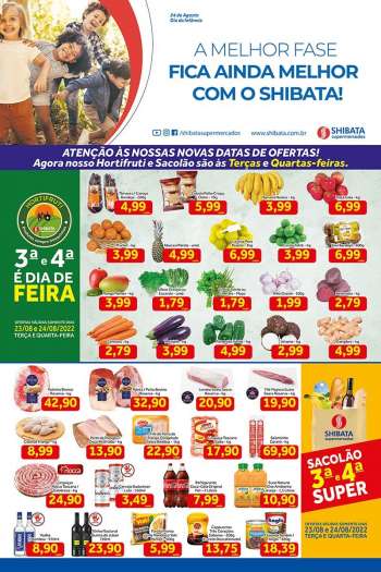 Folheto Shibata Supermercados - 23/08/2022 - 29/08/2022.