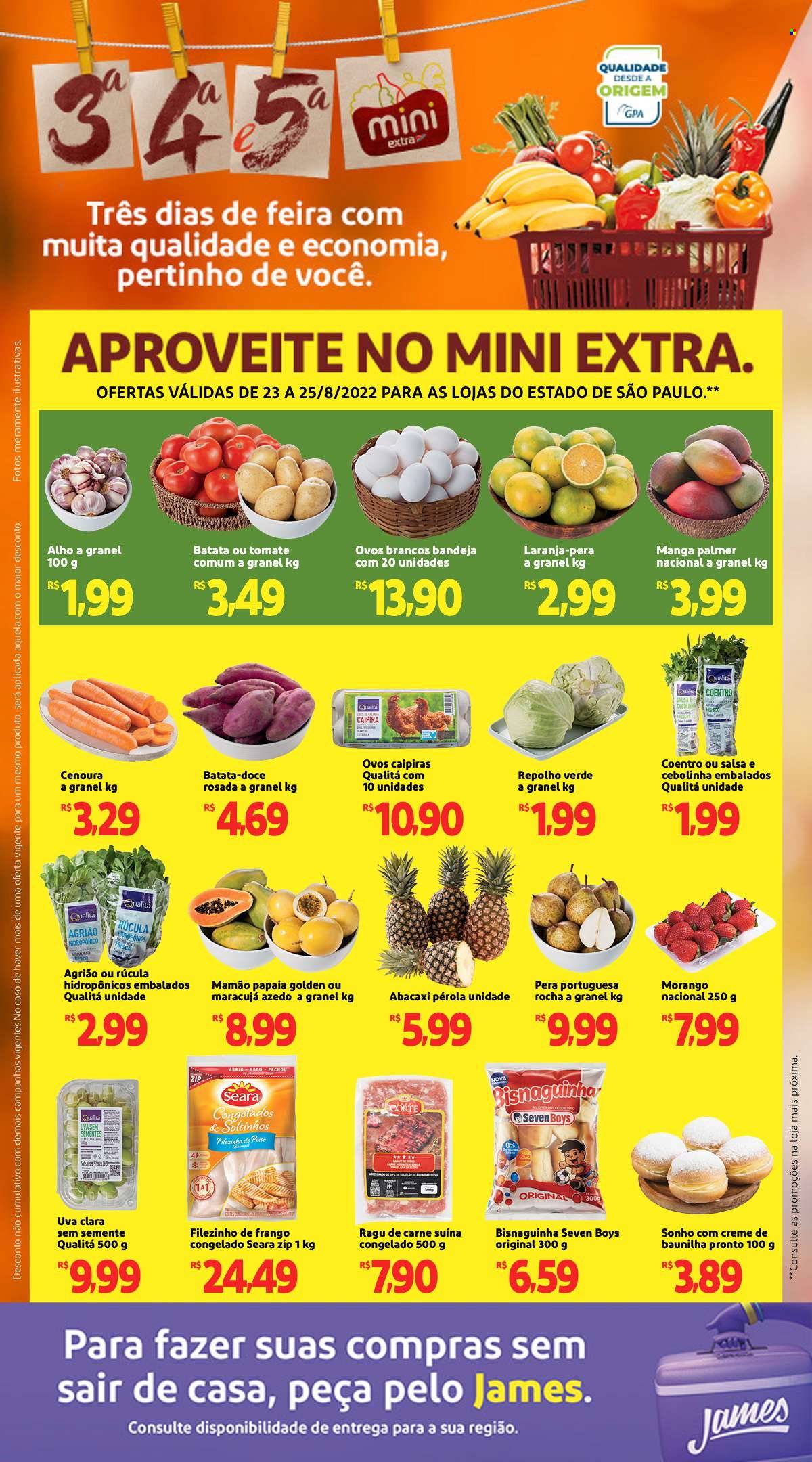 Folheto Mini Extra - 23/08/2022 - 25/08/2022. Página 1