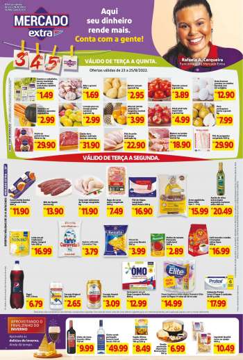 Folheto Mercado Extra - 23/08/2022 - 29/08/2022.