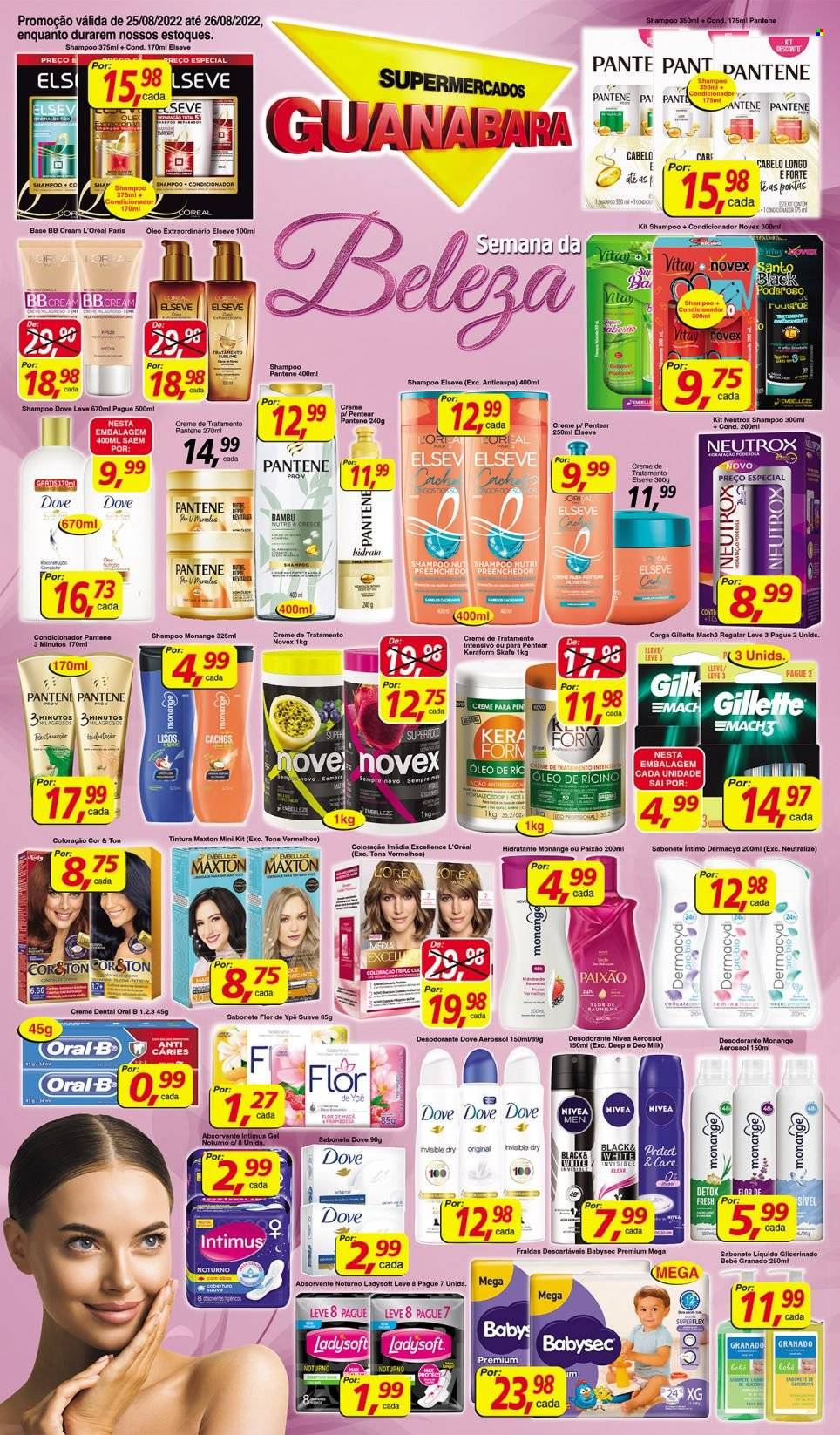 Folheto Supermercados Guanabara - 25/08/2022 - 26/08/2022. Página 1