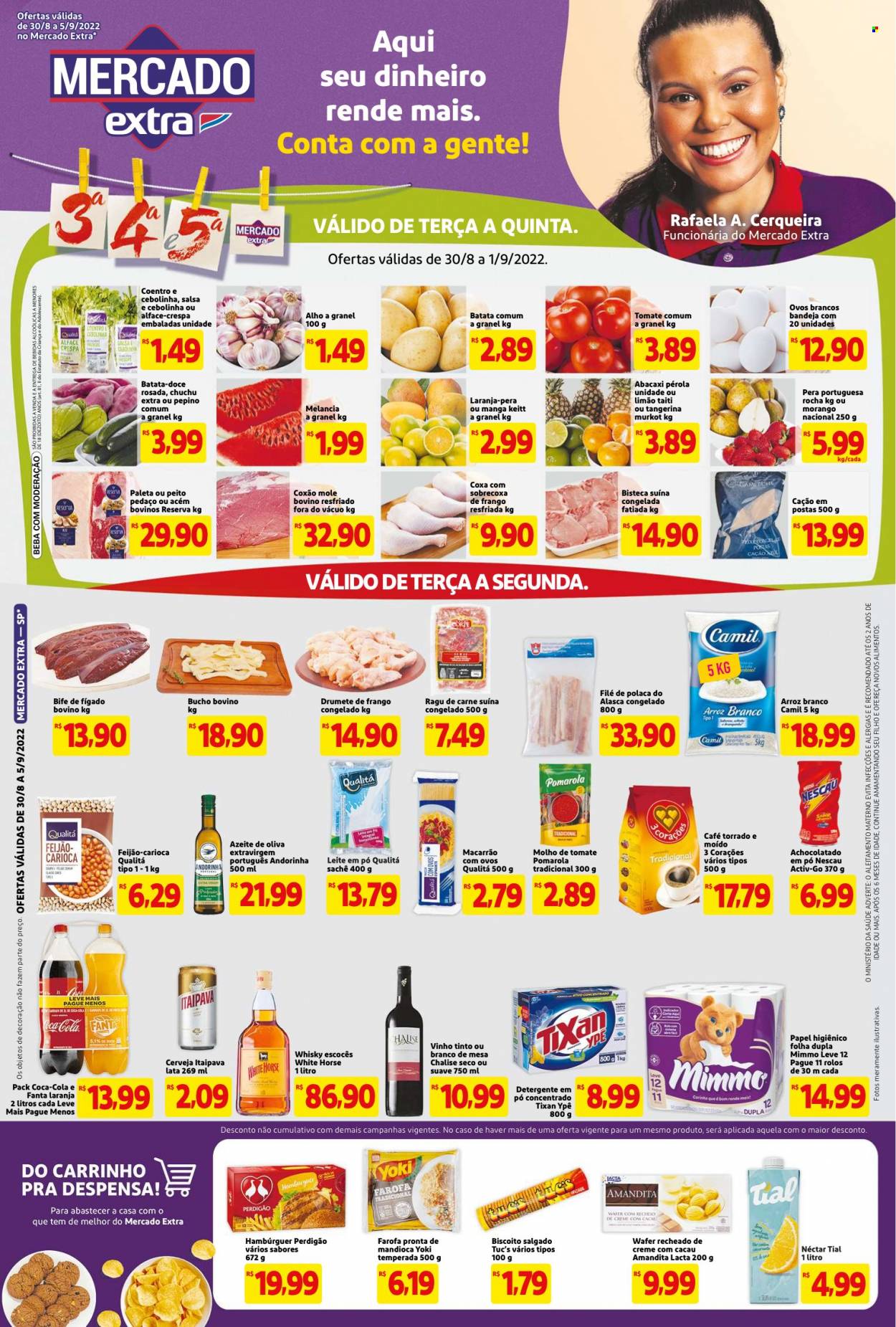 Folheto Mercado Extra - 30/08/2022 - 05/09/2022. Página 1