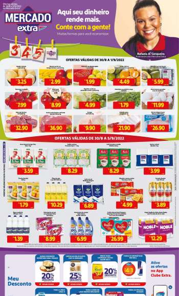 Folheto Mercado Extra - 30/08/2022 - 05/09/2022.