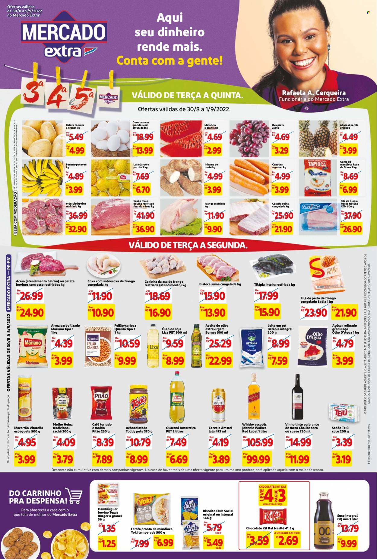Folheto Mercado Extra - 30/08/2022 - 05/09/2022. Página 1