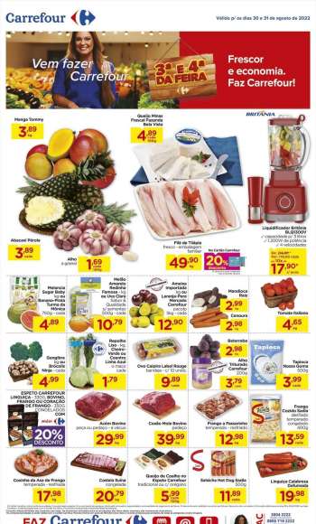 Folheto Carrefour Hiper - 30/08/2022 - 31/08/2022.