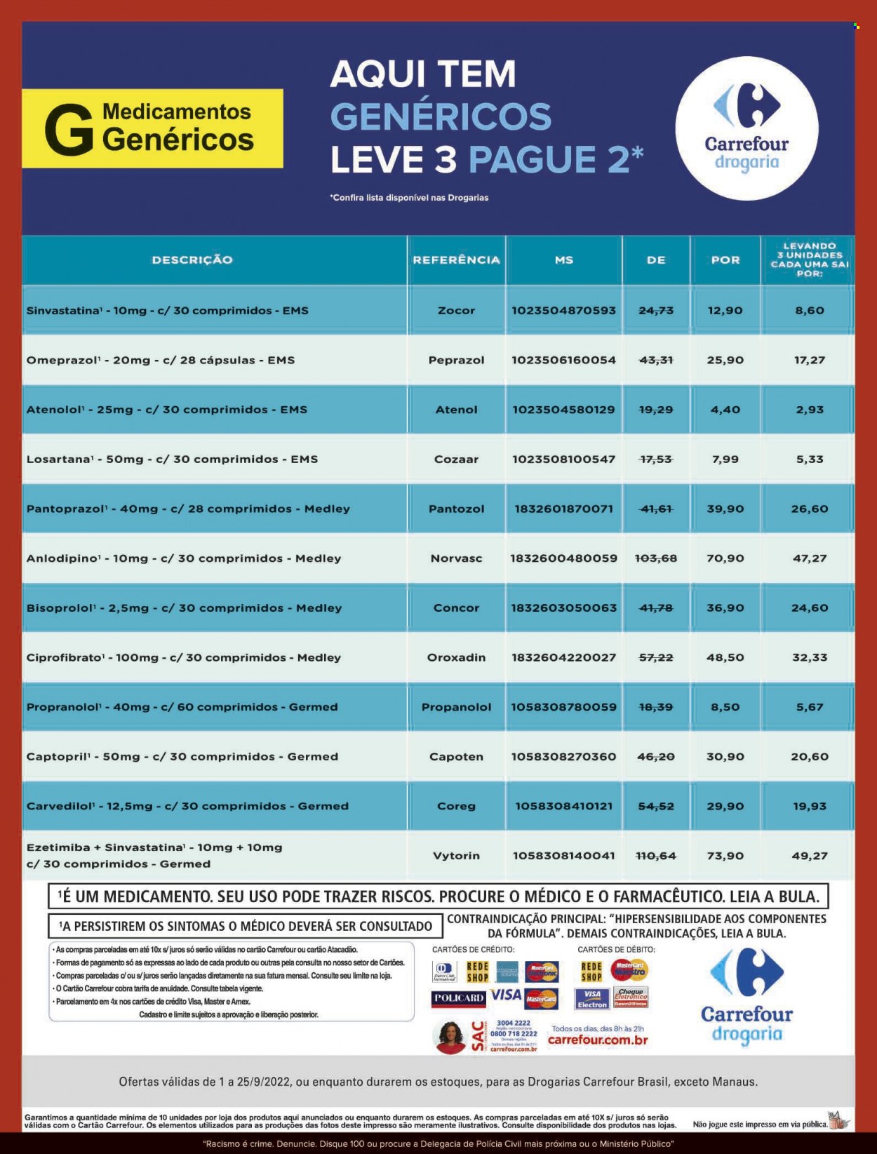 Folheto Carrefour Drogaria - 01/09/2022 - 25/09/2022. Página 16