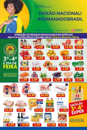 Folheto Shibata Supermercados - 06/09/2022 - 07/09/2022.