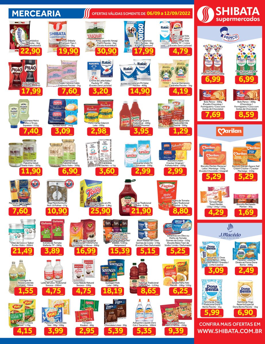 Folheto Shibata Supermercados - 06/09/2022 - 12/09/2022. Página 2