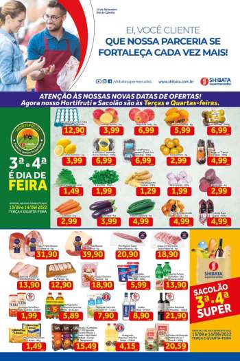 Folheto Shibata Supermercados - 13/09/2022 - 19/09/2022.