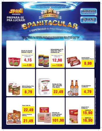 Folheto Spani Atacadista - 13/09/2022 - 15/09/2022.