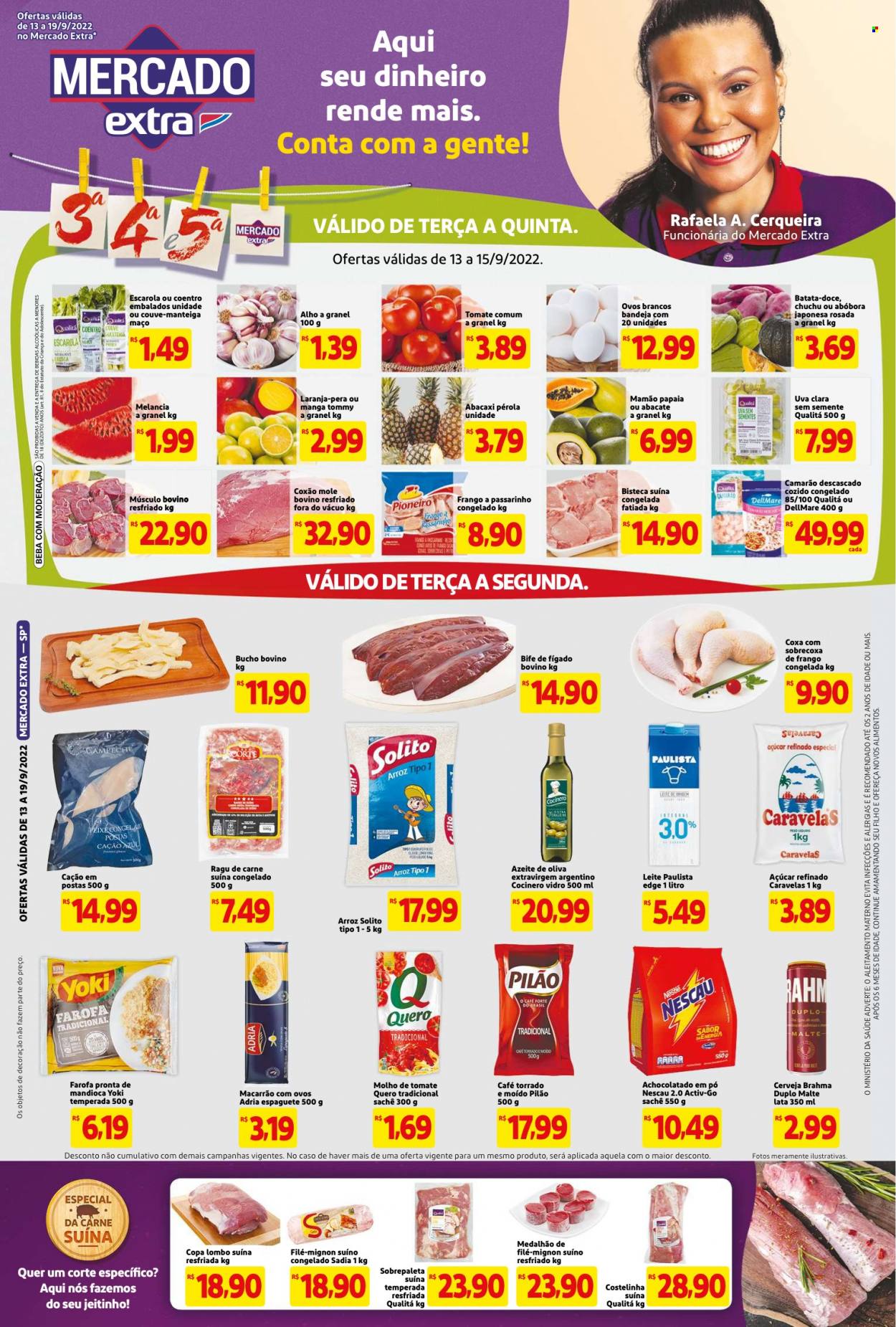 Folheto Mercado Extra - 13/09/2022 - 19/09/2022. Página 1