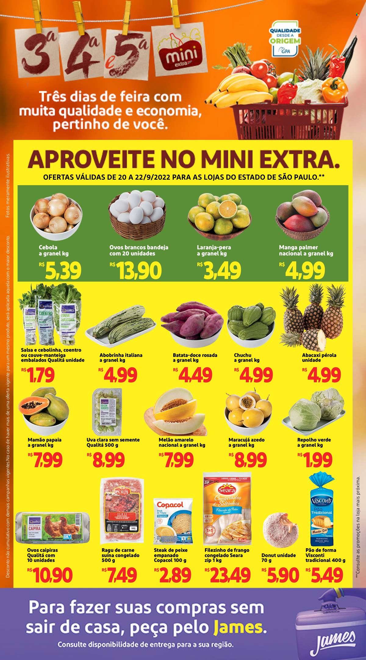 Folheto Mini Extra - 20/09/2022 - 22/09/2022. Página 1
