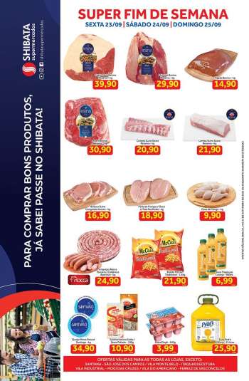 Folheto Shibata Supermercados - 23/09/2022 - 25/09/2022.