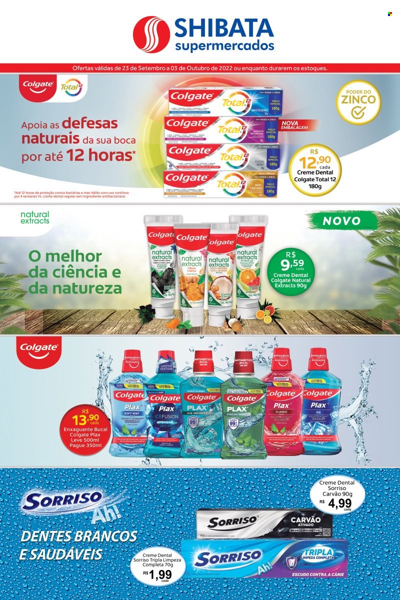 Folheto Shibata Supermercados - 23/09/2022 - 03/10/2022. Página 1