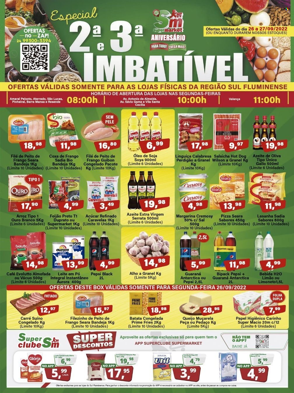 Folheto Rede Supermarket - 26/09/2022 - 27/09/2022. Página 1