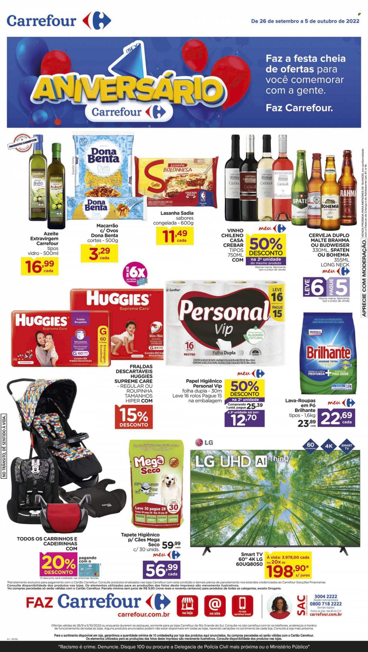 Folheto Carrefour Hiper - 26/09/2022 - 05/10/2022. Página 1