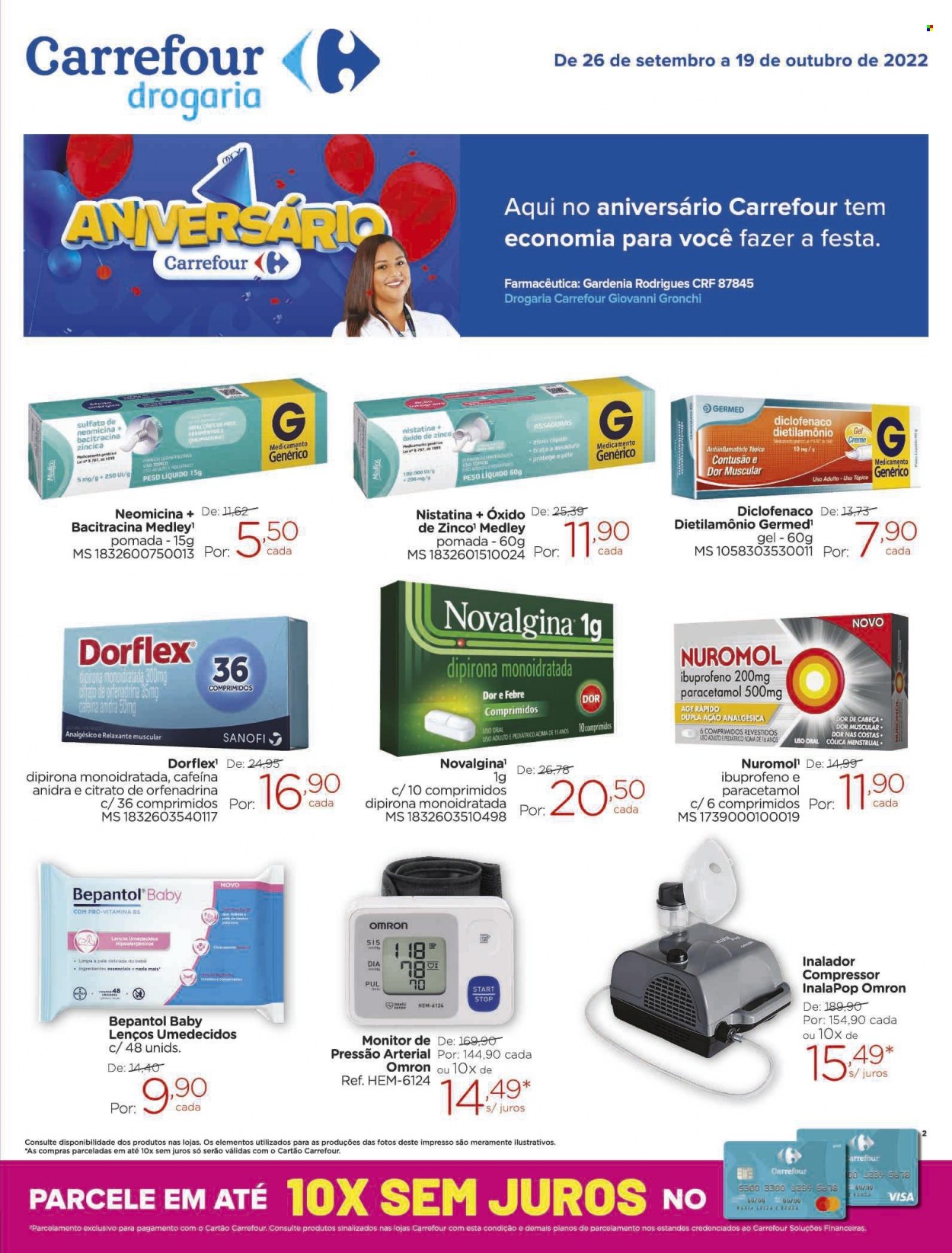 Folheto Carrefour Drogaria - 26/09/2022 - 19/10/2022. Página 1