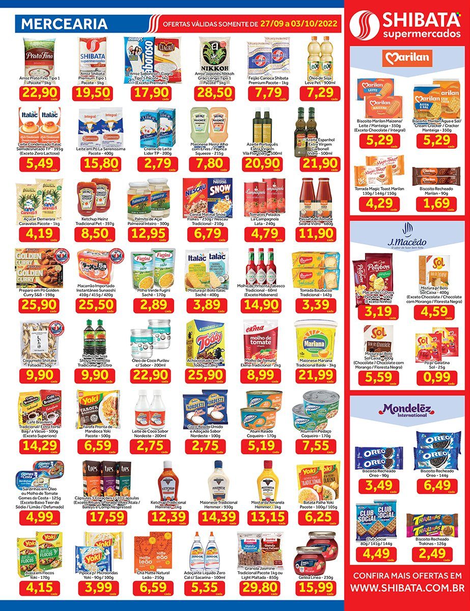 Folheto Shibata Supermercados - 27/09/2022 - 03/10/2022. Página 2