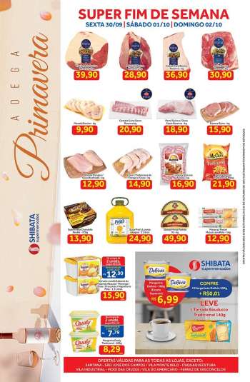 Folheto Shibata Supermercados - 30/09/2022 - 30/09/2022.