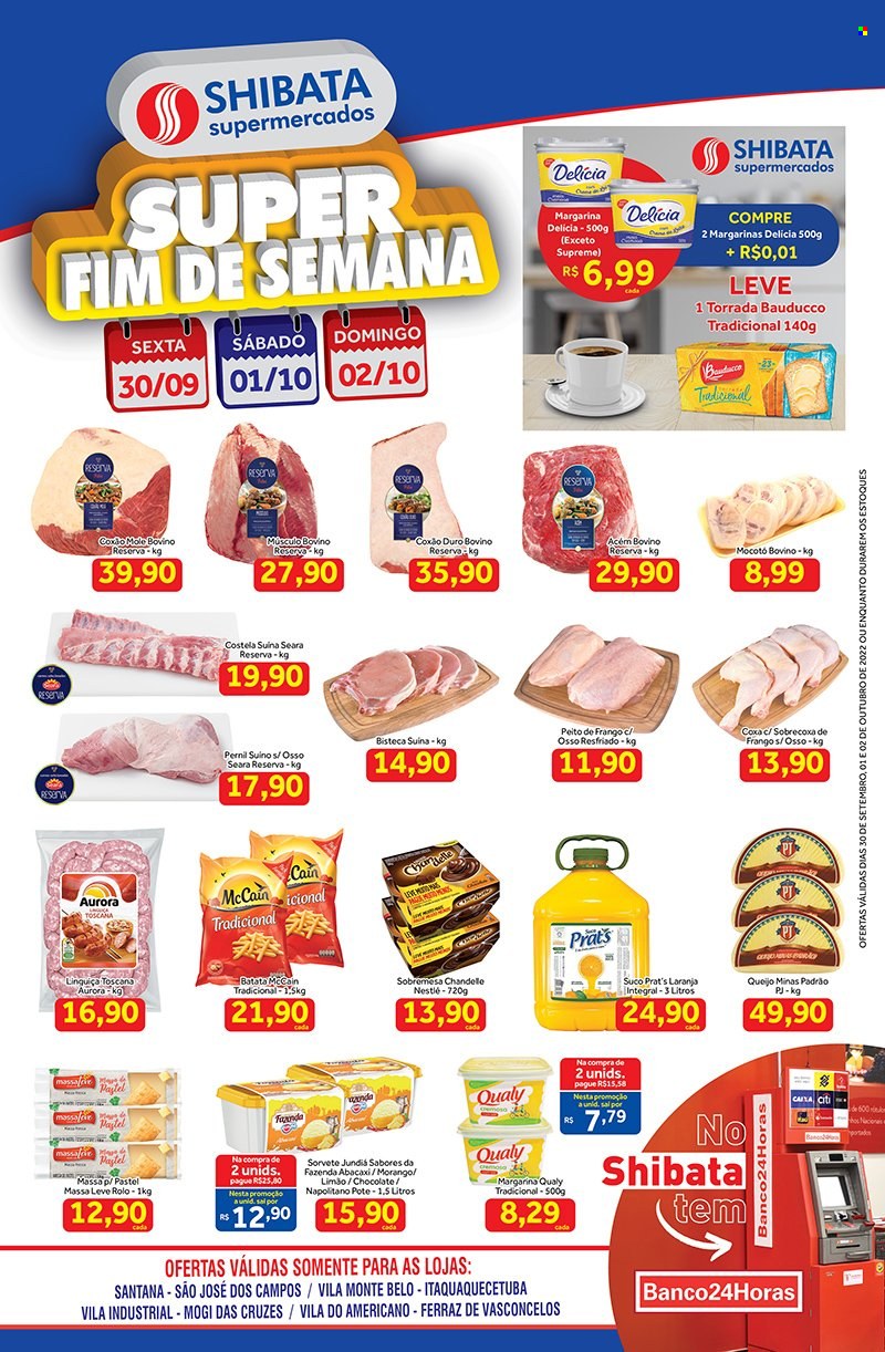 Folheto Shibata Supermercados - 30/09/2022 - 02/10/2022. Página 1