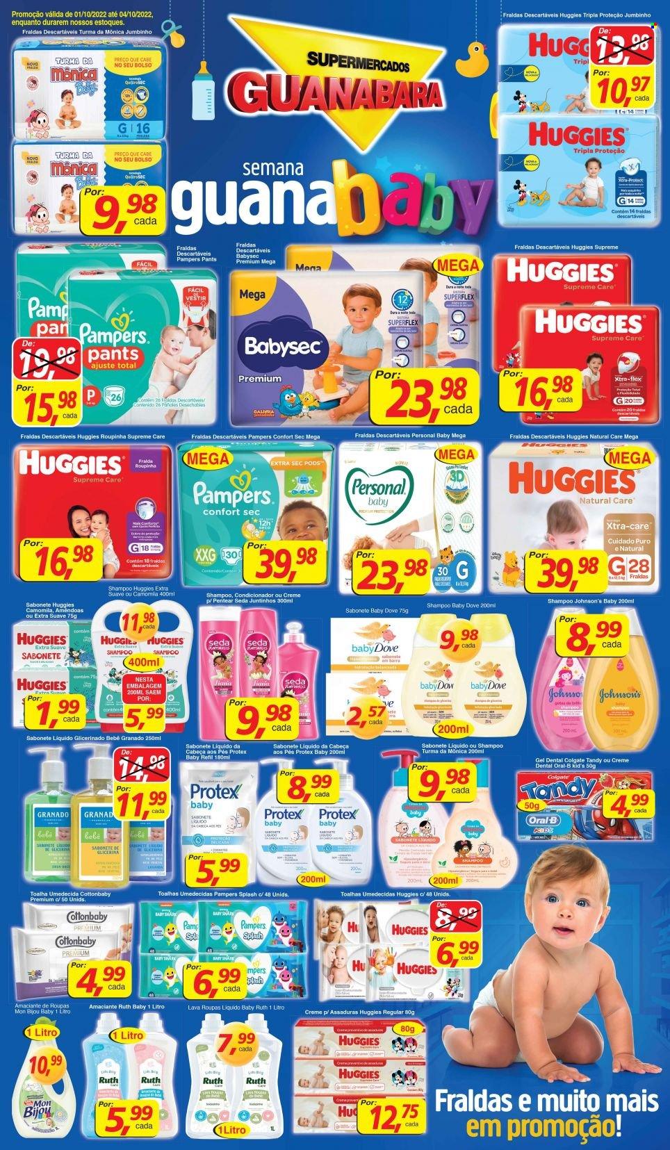 Folheto Supermercados Guanabara - 01/10/2022 - 04/10/2022. Página 1