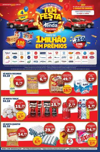 Folheto Tenda Atacado - 03/10/2022 - 05/10/2022.