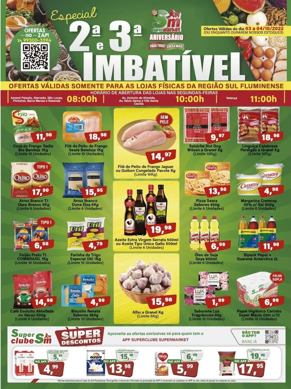 Folheto Rede Supermarket - 03/10/2022 - 04/10/2022. Página 1