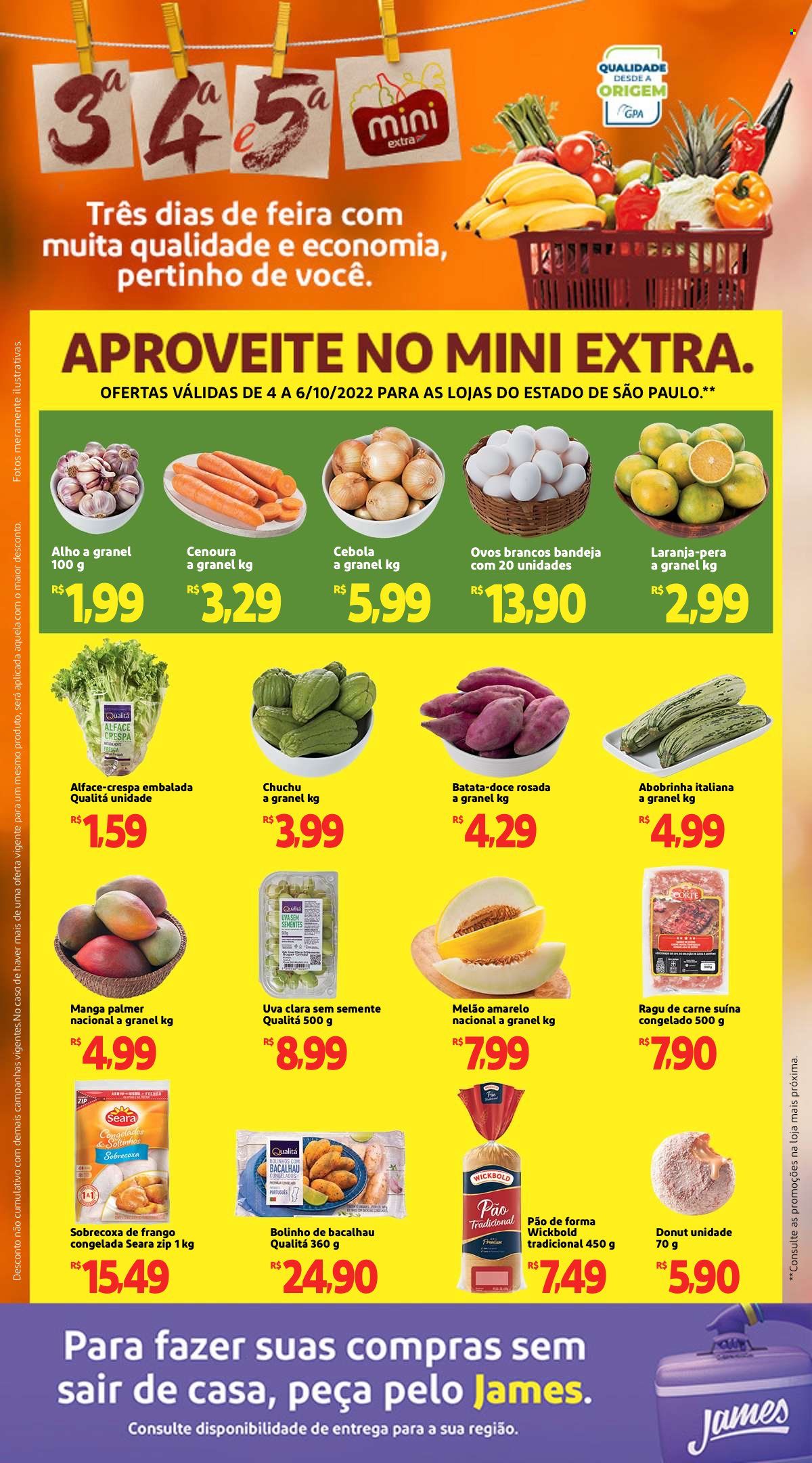 Folheto Mini Extra - 04/10/2022 - 06/10/2022. Página 1