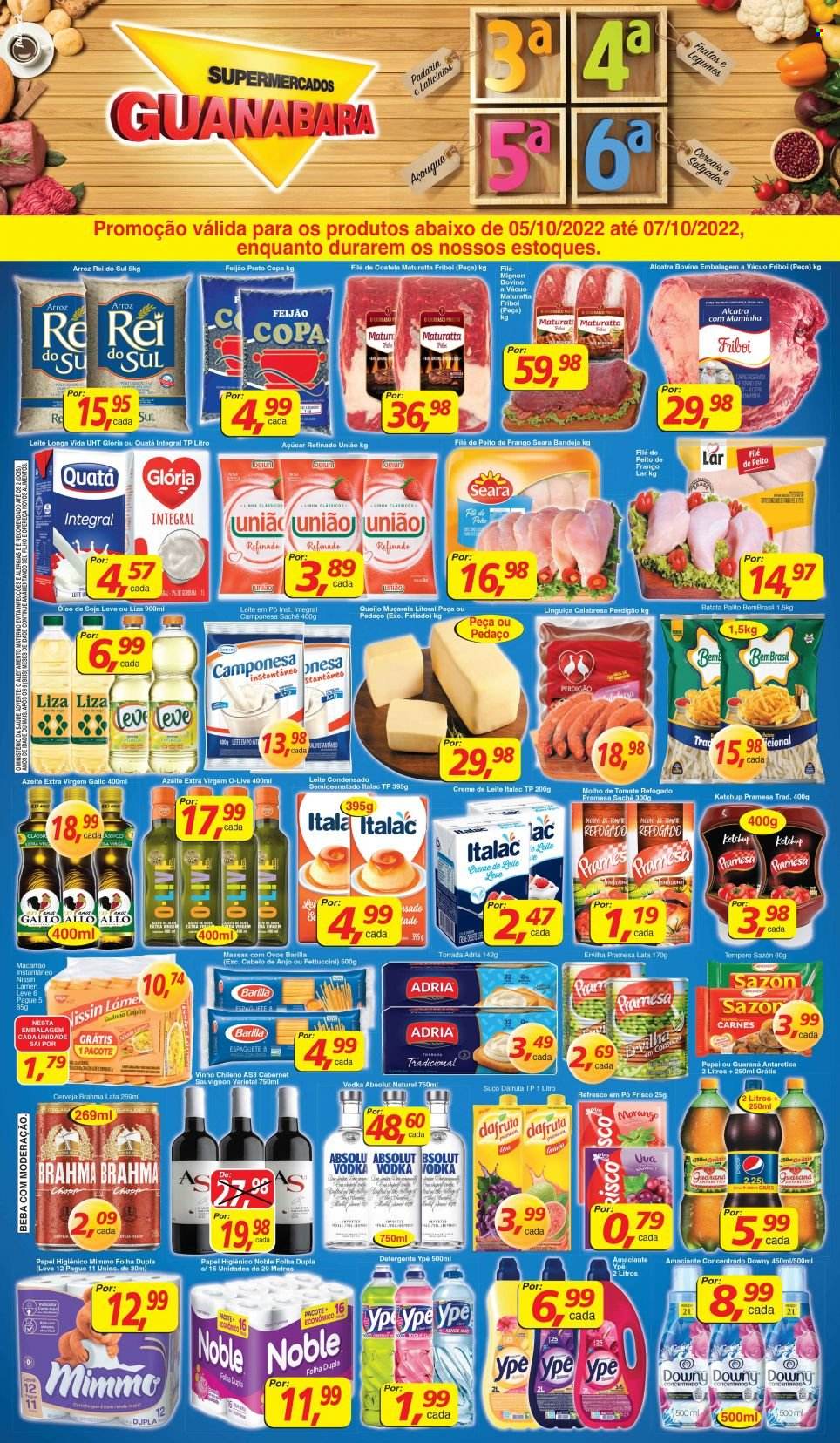Folheto Supermercados Guanabara - 05/10/2022 - 07/10/2022. Página 1