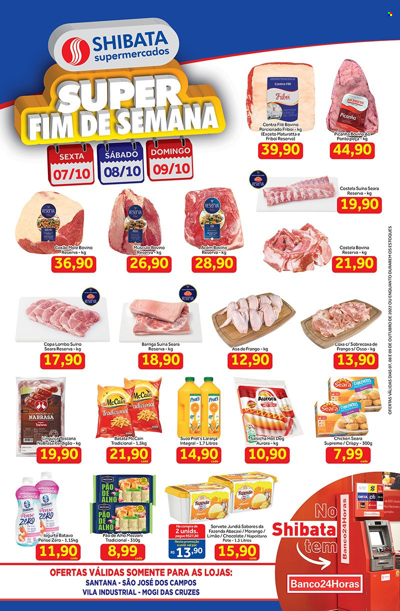 Folheto Shibata Supermercados - 07/10/2022 - 09/10/2022. Página 1
